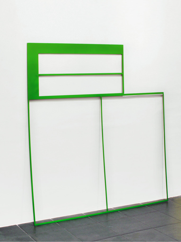 cristiano tassinari Green grid, 2012, painted iron 120 x 120 x 0,5